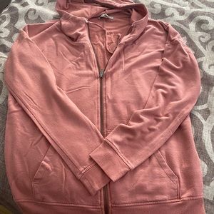 Zip up hooded sweatshirt